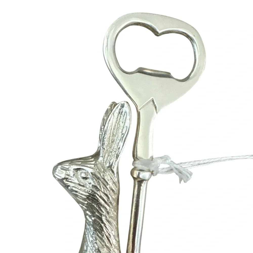 Anthropologie Bunny Bottle Opener Silver Key Whimsical Easter Sprint Gifts New